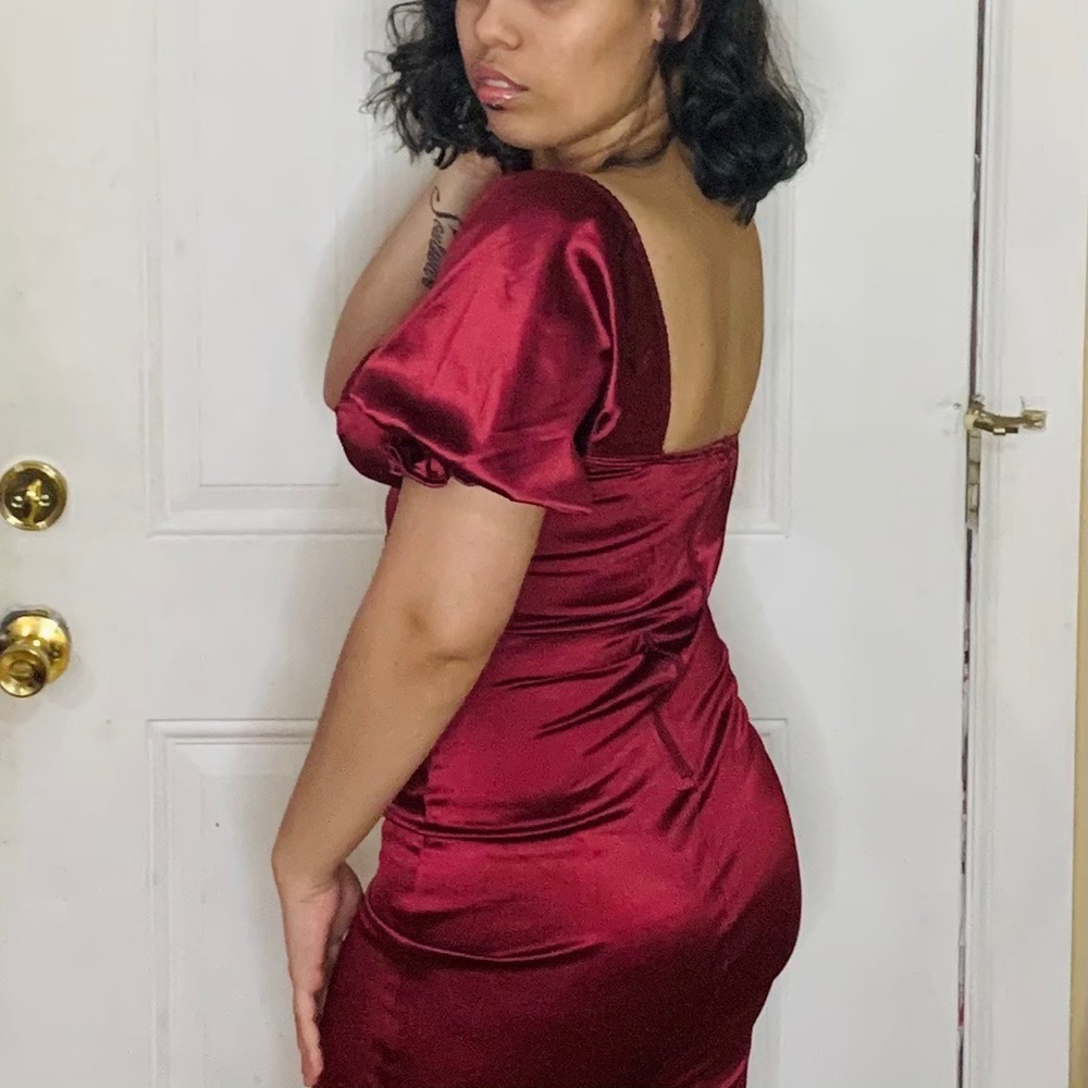 Burgundy Dress
